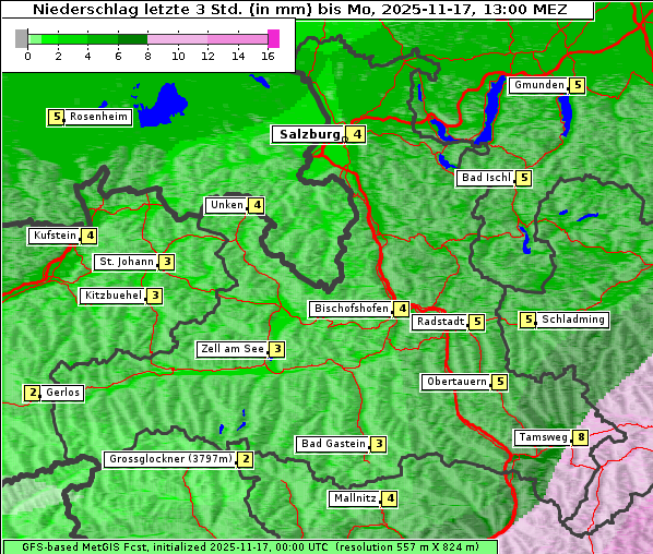 Niederschlag, 17. 11. 2025