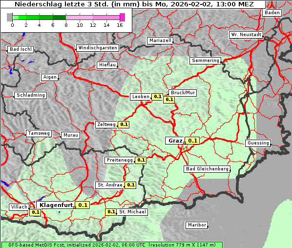 Niederschlag, 2. 2. 2026