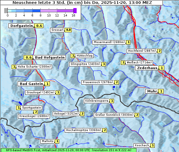 Neuschnee, 20. 11. 2025