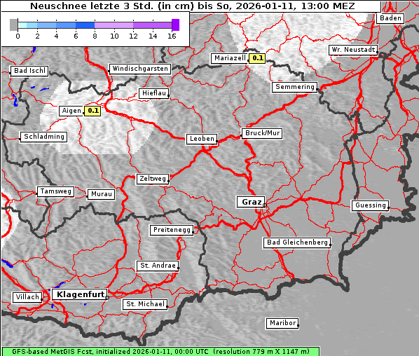 Neuschnee, 11. 1. 2026