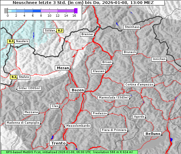 Neuschnee, 8. 1. 2026