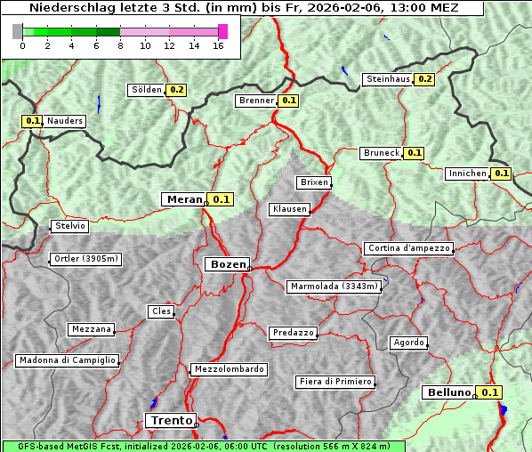 Niederschlag, 6. 2. 2026