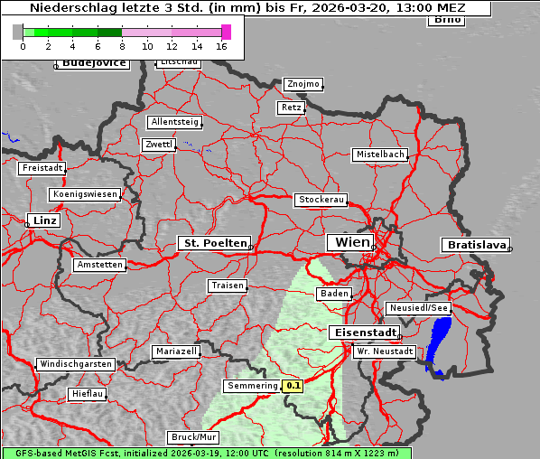 Niederschlag, 20. 3. 2026