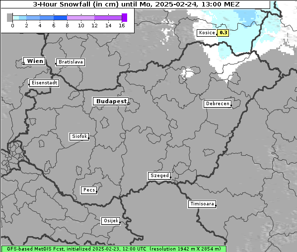 Neuschnee, 24. 2. 2025