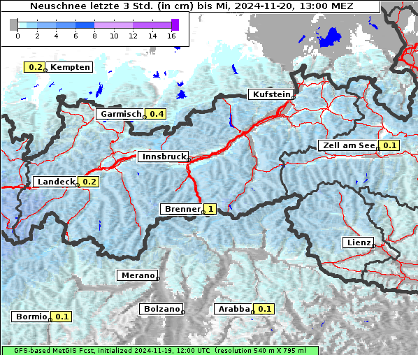 Neuschnee, 20. 11. 2024