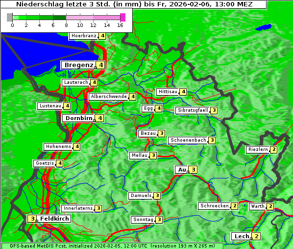 Niederschlag, 6. 2. 2026