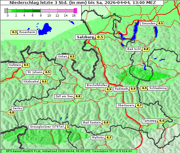 Niederschlag, 4. 4. 2026
