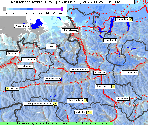 Neuschnee, 25. 11. 2025