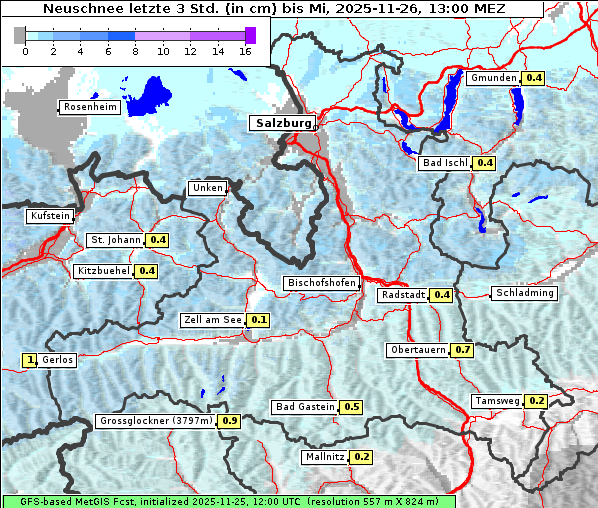 Neuschnee, 26. 11. 2025