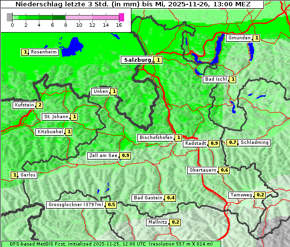 Niederschlag, 26. 11. 2025