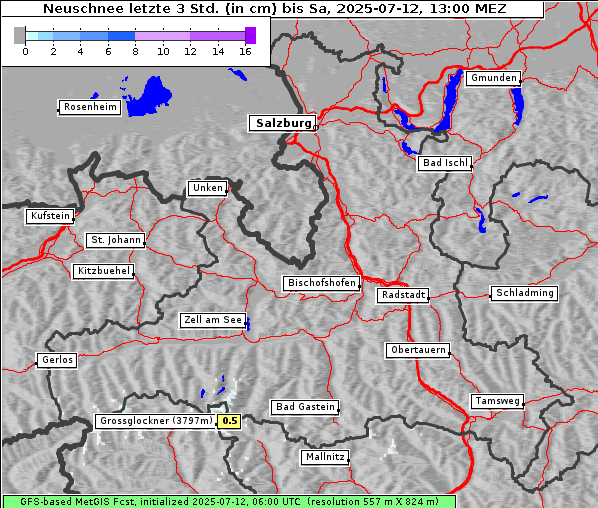Neuschnee, 12. 7. 2025