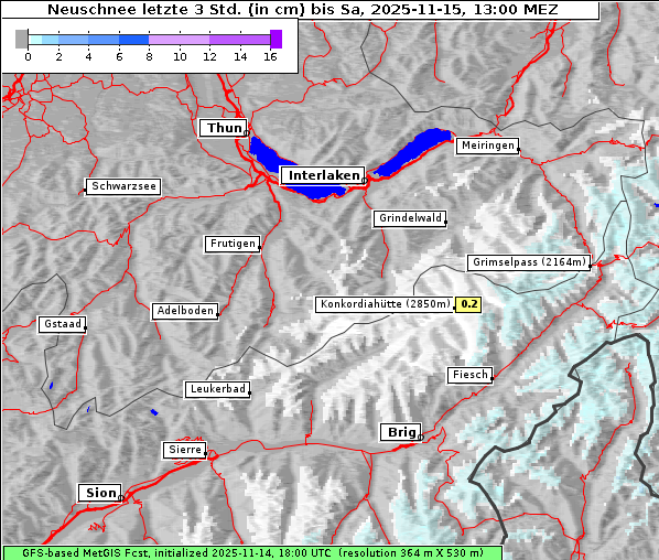 Neuschnee, 15. 11. 2025