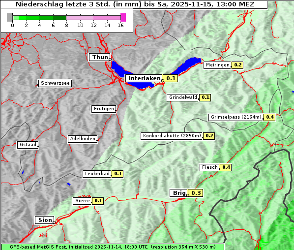 Niederschlag, 15. 11. 2025