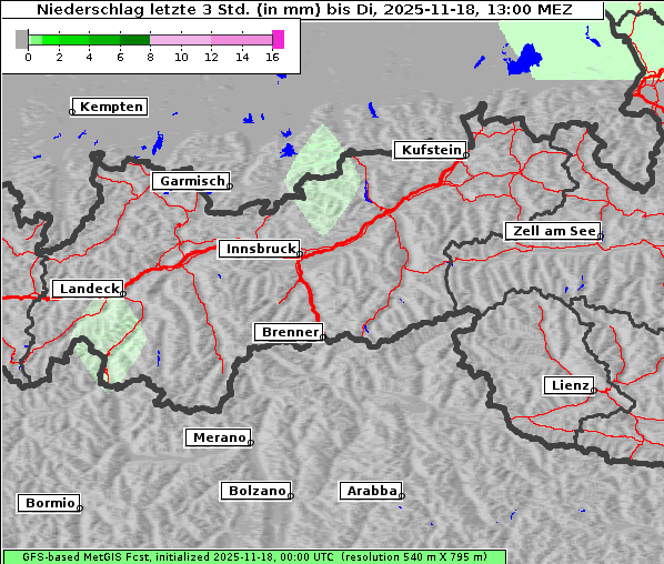 Niederschlag, 18. 11. 2025