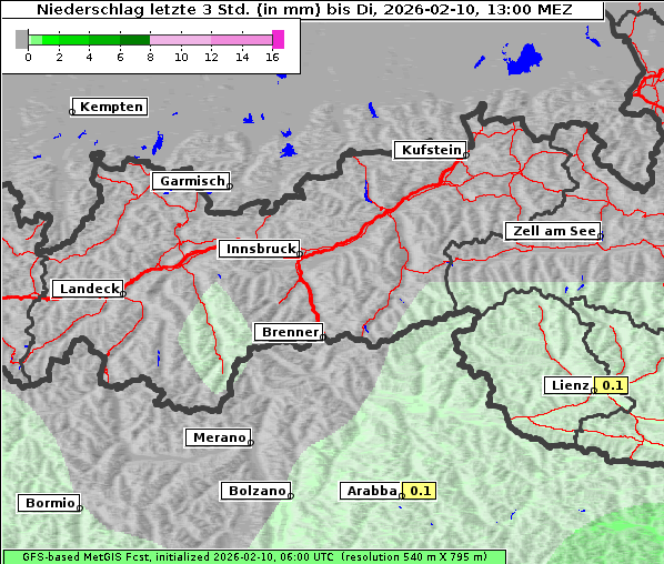 Niederschlag, 10. 2. 2026