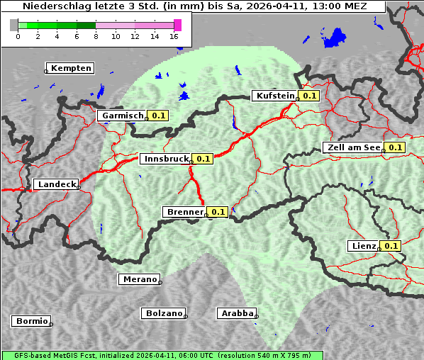 Niederschlag, 11. 4. 2026