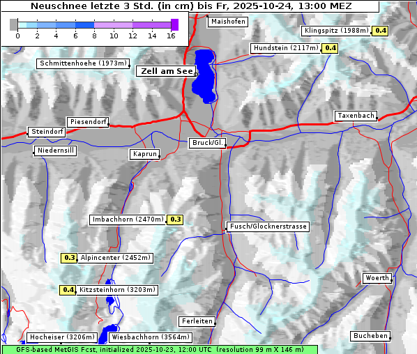 Neuschnee, 24. 10. 2025