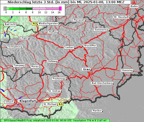 Niederschlag, 8. 1. 2025