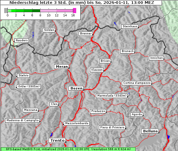 Niederschlag, 11. 1. 2026