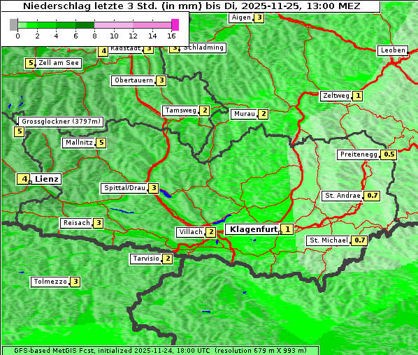 Niederschlag, 25. 11. 2025