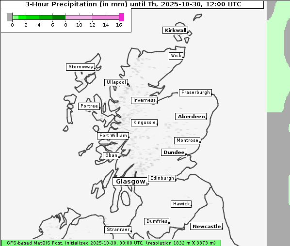 Niederschlag, 30. 10. 2025