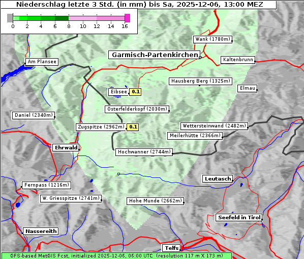 Niederschlag, 6. 12. 2025