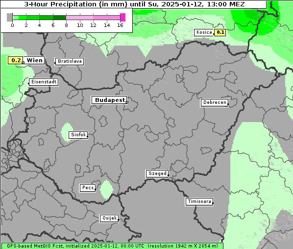 Niederschlag, 12. 1. 2025