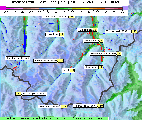 Temperatur, 6. 2. 2026