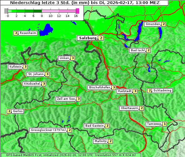Niederschlag, 17. 2. 2026