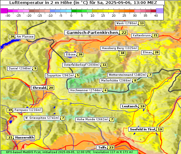 Temperatur, 6. 9. 2025