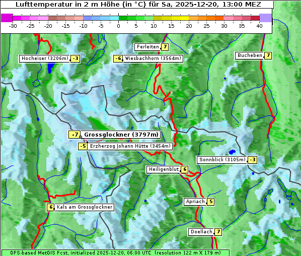 Temperatur, 20. 12. 2025