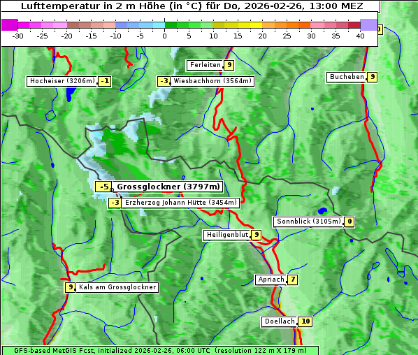 Temperatur, 26. 2. 2026