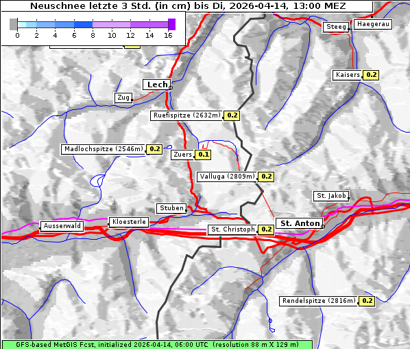 Neuschnee, 14. 4. 2026