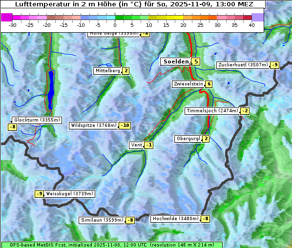 Temperatur, 9. 11. 2025