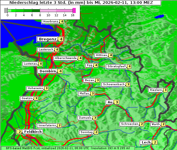 Niederschlag, 11. 2. 2026