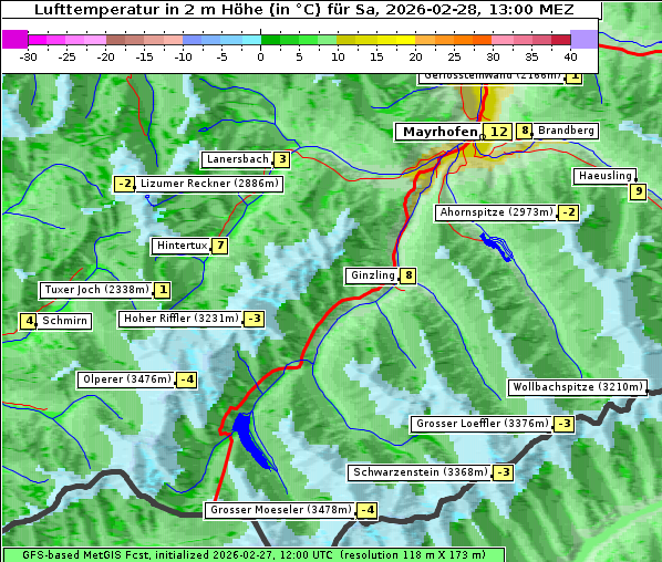 Temperatur, 28. 2. 2026