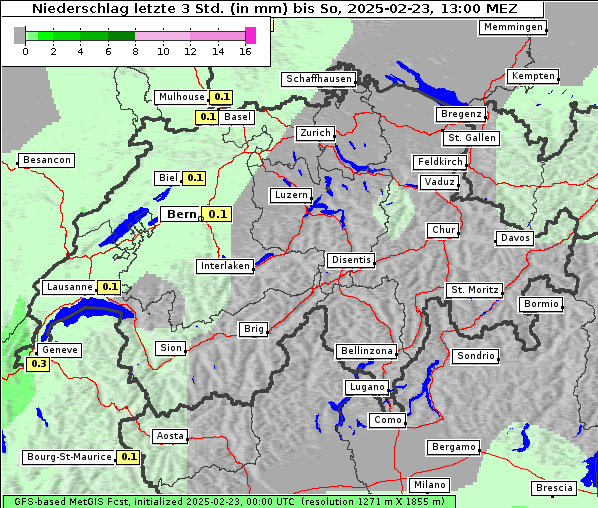 Niederschlag, 23. 2. 2025