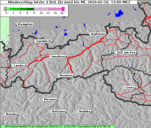 Niederschlag, 18. 2. 2026