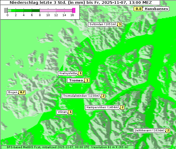 Niederschlag, 7. 11. 2025