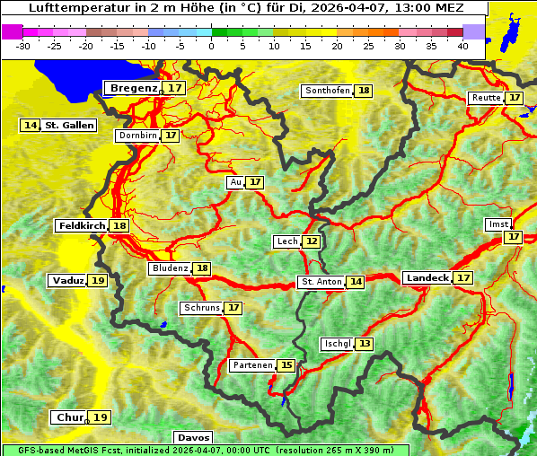 Temperatur, 7. 4. 2026