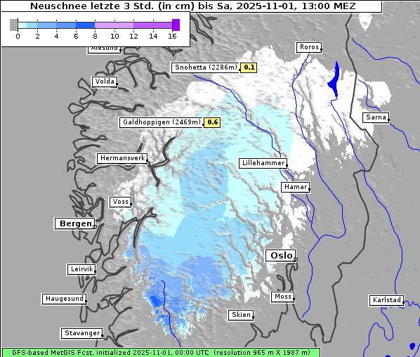 Neuschnee, 1. 11. 2025