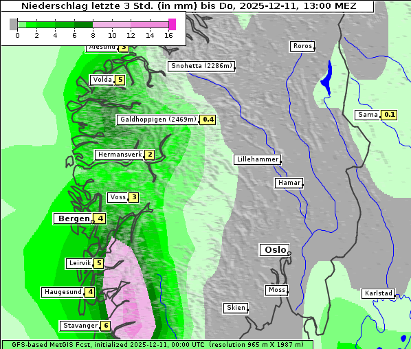 Niederschlag, 11. 12. 2025