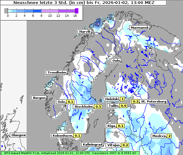 Neuschnee, 2. 1. 2026
