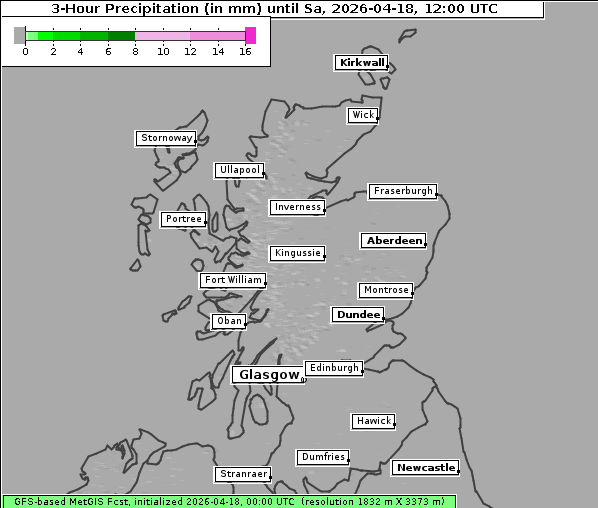 Niederschlag, 18. 4. 2026