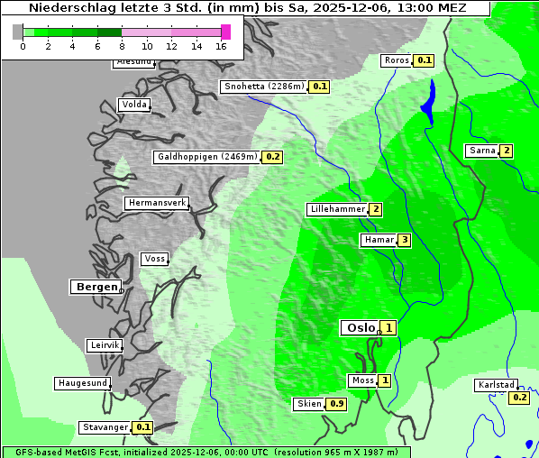 Niederschlag, 6. 12. 2025