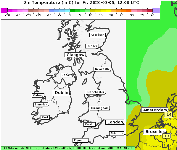 Temperatur, 6. 3. 2026