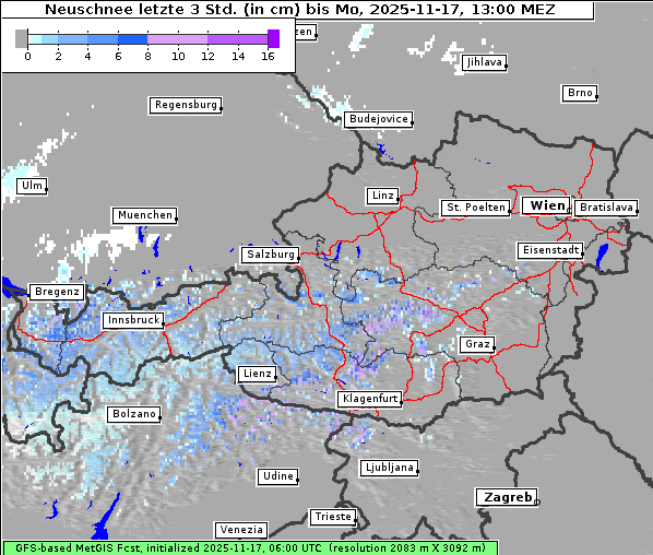 Neuschnee, 17. 11. 2025