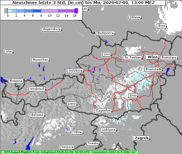Neuschnee, 9. 2. 2026