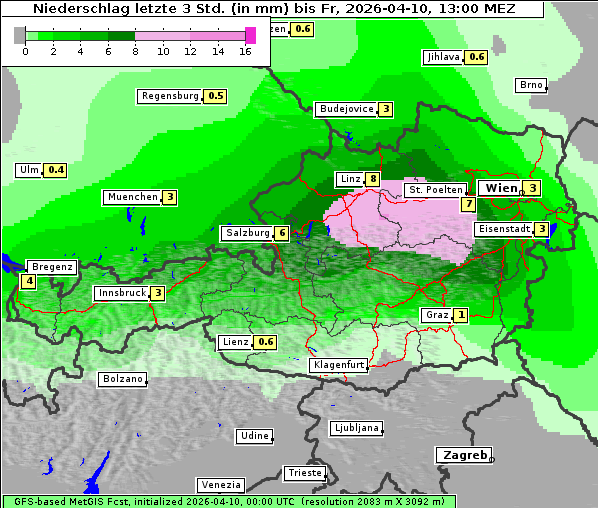 Niederschlag, 10. 4. 2026