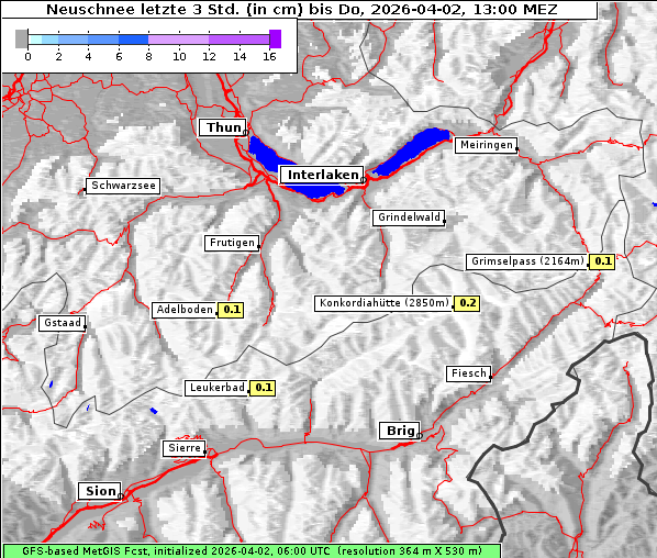 Neuschnee, 2. 4. 2026